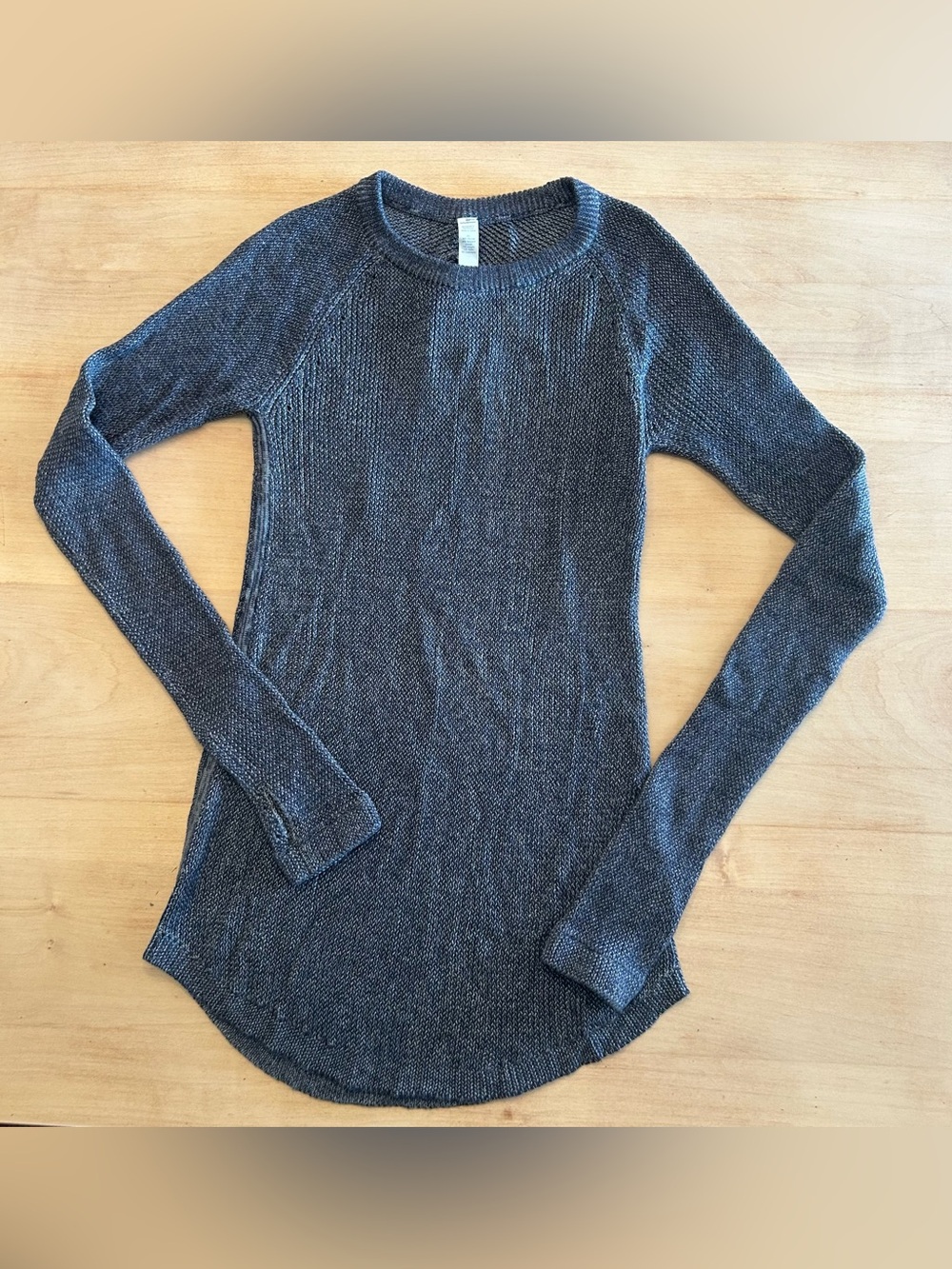 lululemon athletica Dark Blue Crewneck Knit Sweater